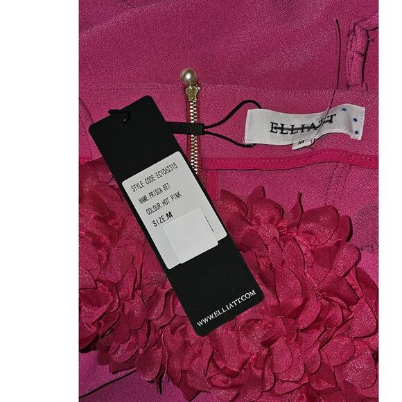 New FREE PEOPLE Elliatt Prisca Set $395 MEDIUM Pink SPECIAL OCCASION - Picture 7 of 7